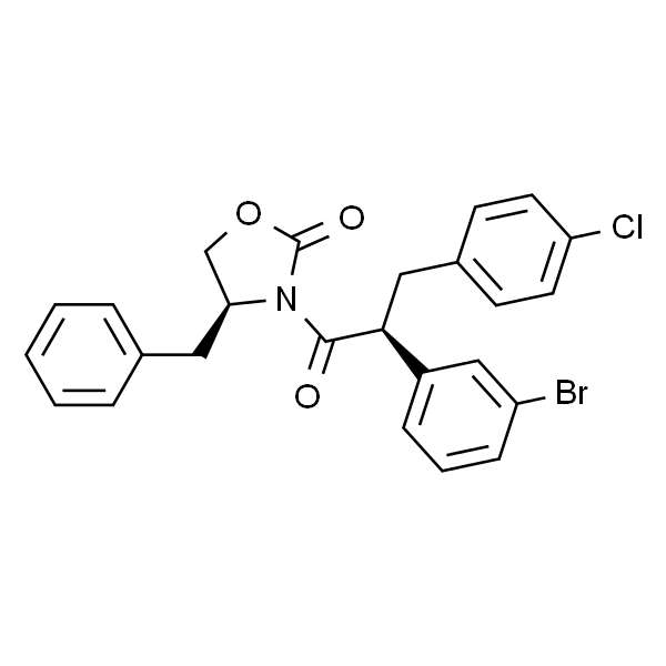 (S)-4-benzyl-3-((S)-2-(3-bromophenyl)-3-(4-chlorophenyl)propanoyl)oxazolidin-2-one