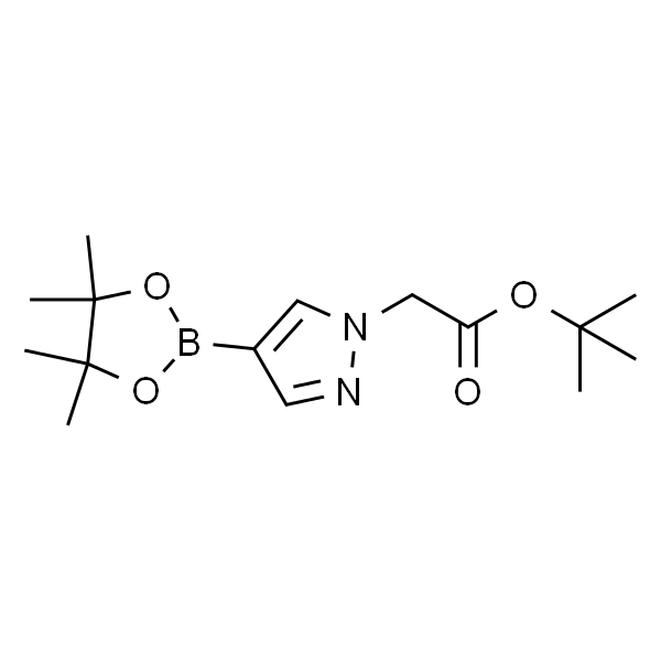 2-(4-(4,4,5,5-四甲基-1,3,2-二氧硼戊烷-2-基)-1H-吡唑-1-基)乙酸叔丁酯