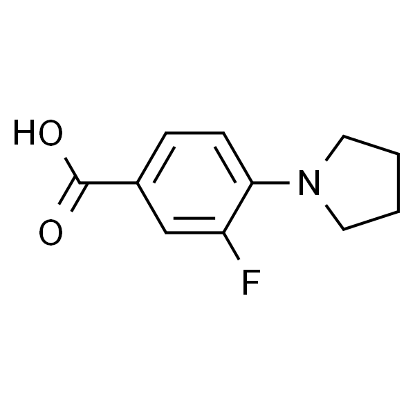 3-氟-4-(1-吡咯烷基)苯甲酸