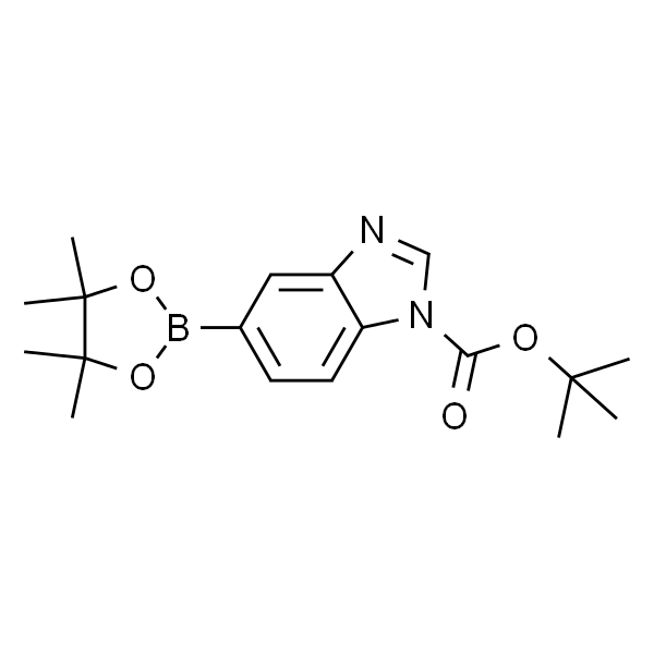 5-(4,4,5,5-四甲基-1,3,2-二氧硼杂环戊烷-2-基)-1H-苯并[d]咪唑-1-甲酸叔丁酯