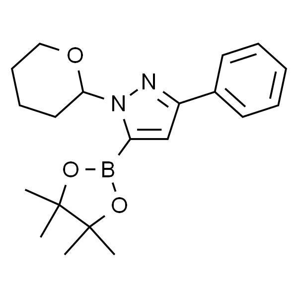 3-苯基-1-(四氢-2H-吡喃-2-基)-5-(4,4,5,5-四甲基-1,3,2-二氧硼杂环戊烷-2-基)-1H-吡唑