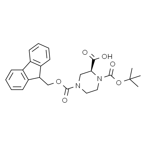 (S)-1-N-Boc-4-N-Fmoc-哌嗪-2-羧酸