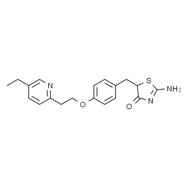 2-氨基-5-[4-[2-(5-乙基-2-吡啶基)乙氧基]苯甲基]噻唑-4(5H)-酮