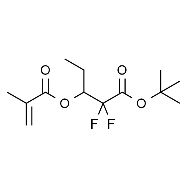 2,2-二氟-3-[(2-甲基-1-氧代-2-丙烯-1-基)氧基]戊酸叔丁酯