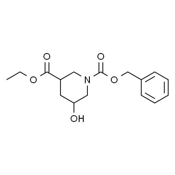 1-Cbz-5-羟基-3-哌啶甲酸乙酯