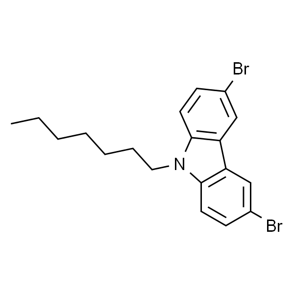 3,6-二溴-9-庚基-9H-咔唑