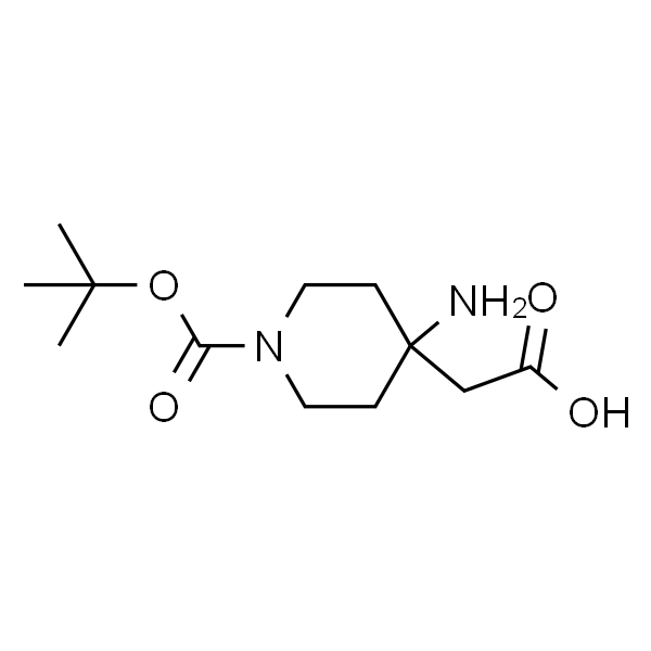 2-(4-氨基-1-(叔丁氧基羰基)哌啶-4-基)乙酸