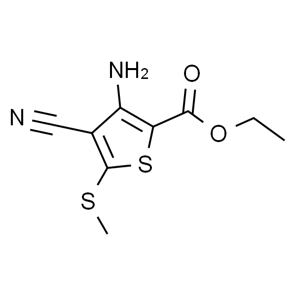 3-氨基-4-氰基-5-(甲基硫代)-噻吩-2-羧酸乙酯