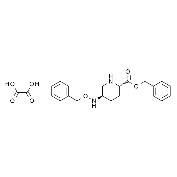 (2S,5R)苄基5-((苄氧基)氨基)哌啶-2-甲酸乙酯草酸盐