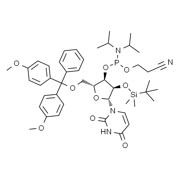 5'-O-(4,4-二甲氧基三苯甲基)-2'-O-[(叔丁基)二甲基硅基]尿苷-3'-(2-氰基乙基-N,N-二异丙基)亚磷酰胺