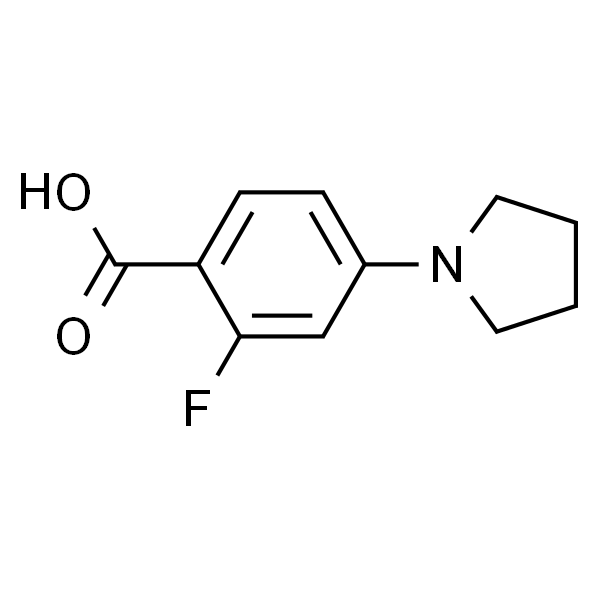 2-氟-4-(1-吡咯烷基)苯甲酸