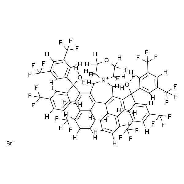 (11bS)-2,6-双[双[3,5-双(三氟甲基)苯基]羟甲基]-3,5-二氢螺[4H-二萘[2,1-c:1',2'-e]氮杂卓-4,4'-吗啉]溴化物