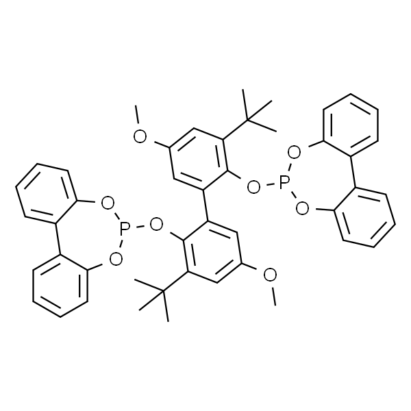6,6'-[(3,3'-二叔丁基-5,5'-二甲氧基-1,1'-联苯基-2,2’-二基)双(氧)]双(二苯并[d,f][1,3,2]二噁膦杂庚英) 半乙基乙酸酯络合物