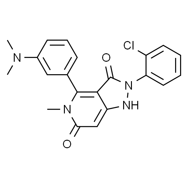 2-(2-氯苯基)-4-[3-(二甲基氨基)苯基]-5-甲基-1H-吡唑并[4,3-c]吡啶-3,6(2H,5H)-二酮