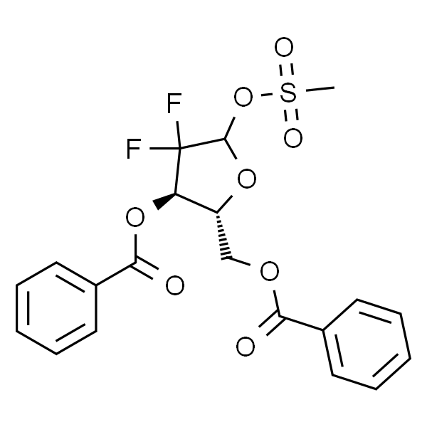 2-脱氧-2,2-二氟-D-赤式-五呋喃糖-3,5-二苯甲酯-1-甲磺酸酯