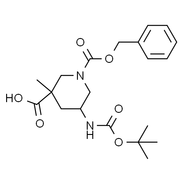 1-benzyl 3-methyl 5-(tert-butoxycarbonylamino)piperidine-1,3-dicarboxylate