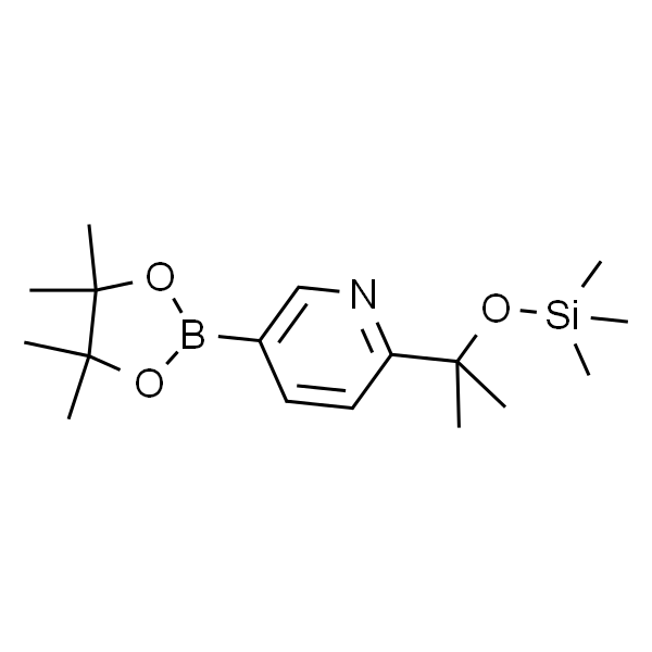 5-(4,4,5,5-四甲基-1,3,2-二氧硼戊环-2-基)-2-(2-((三甲基甲硅烷)氧基)丙-2-基)吡啶