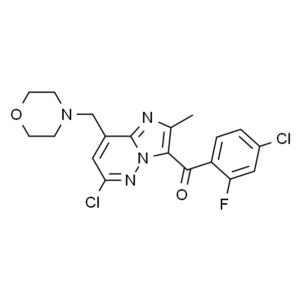 (4-氯-2-氟苯基)(6-氯-2-甲基-8-(吗啉甲基)咪唑并[1,2-b]吡嗪-3-基)甲酮