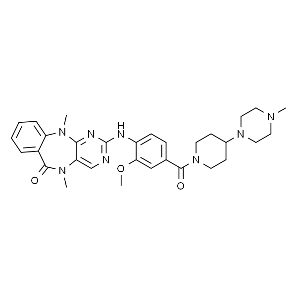 2-((2-甲氧基-4-(4-(4-甲基哌嗪-1-基)哌啶-1-羰基)苯基)氨基)-5,11-二甲基-5H-苯并[e]嘧啶并[5,4 -b][1,4]二氮杂卓-6(11H)-酮