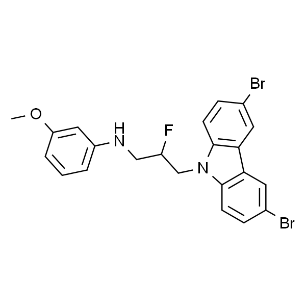 3,6-二溴-beta-氟-N-(3-甲氧基苯基)-9H-咔唑-9-丙胺