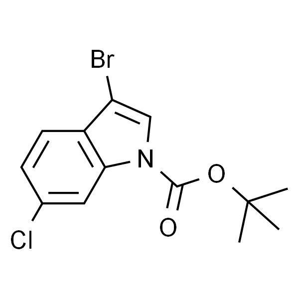 N-Boc-3-溴-6-氯吲哚