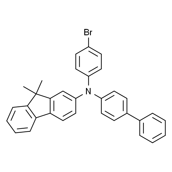 N-([1，1'-二苯基]-4-基)-N-(4-溴苯基)-9，9-二甲基-9H-芴-2-胺