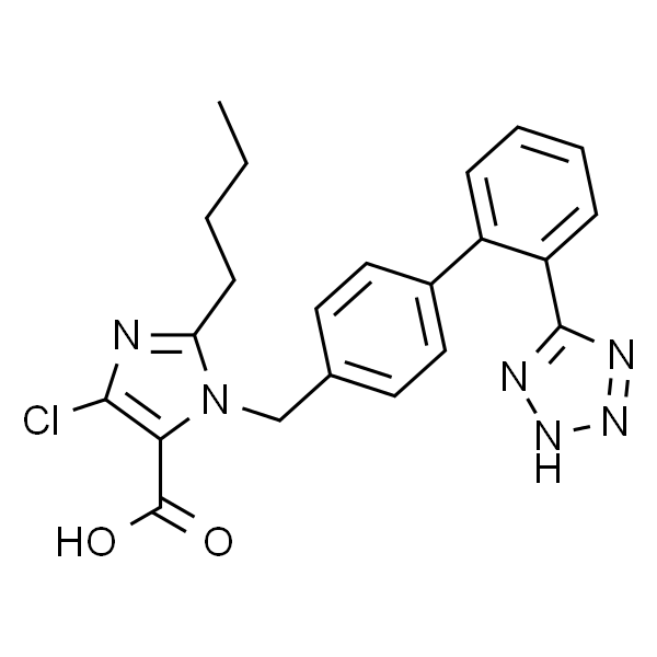 1-((2'-(1H-四唑-5-基)-[1,1'-联苯] -4-基)甲基)-2-丁基-4-氯-1H-咪唑-5-羧酸