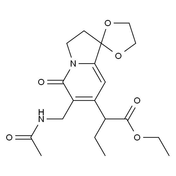 2-(6-(乙酰氨基甲基)-5-氧代-2,3-二氢-5H-螺[吲哚嗪-1,2'-[1,3]二氧戊环]-7-基)丁酸乙酯