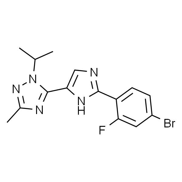 5-(2-(4-Bromo-2-fluorophenyl)-1H-imidazol-4-yl)-1-isopropyl-3-methyl-1H-1,2,4-triazole