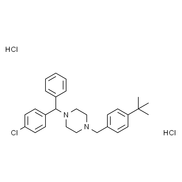 1-(4-(叔丁基)苄基)-4-((4-氯苯基)(苯基)甲基)哌嗪二盐酸盐