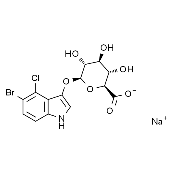 (2S,3S,4S,5R,6S)-6-(((5-溴-4-氯-1H-吲哚-3-基)氧基] -3,4,5-三羟基四氢-2H-吡喃-2- 羧酸钠盐