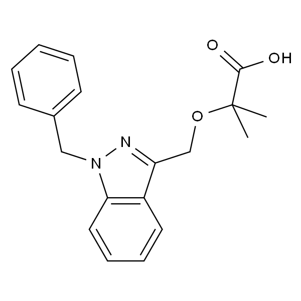 2-((1-苄基-1H-吲唑-3-基)甲氧基)-2-甲基丙酸
