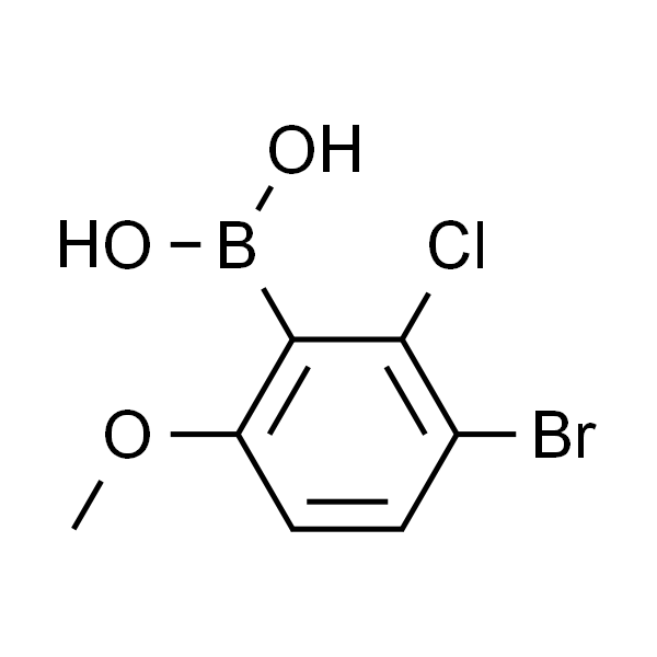 3-溴-2-氯-6-甲氧基苯硼酸