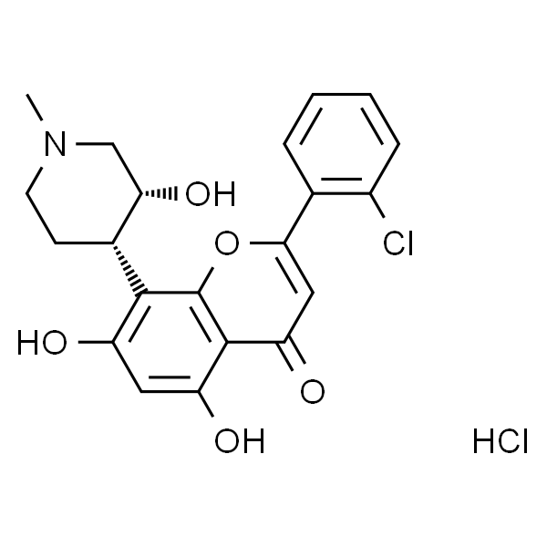 2-(2-氯苯基)-5,7-二羟基-8-[(3S,4R)-3-羟基-1-甲基-4-哌啶基]-4H-1-苯并吡喃-4-酮盐酸盐