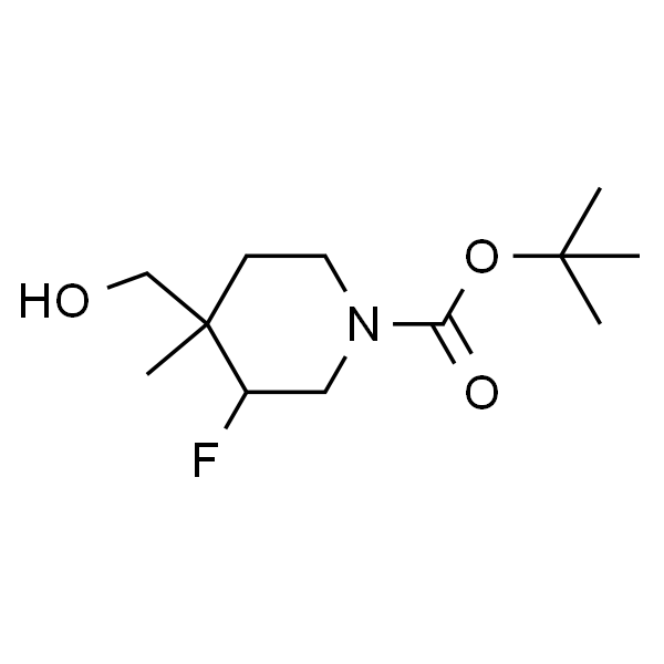 tert-butyl 3-fluoro-4-(hydroxymethyl)-4-methylpiperidine-1-carboxylate