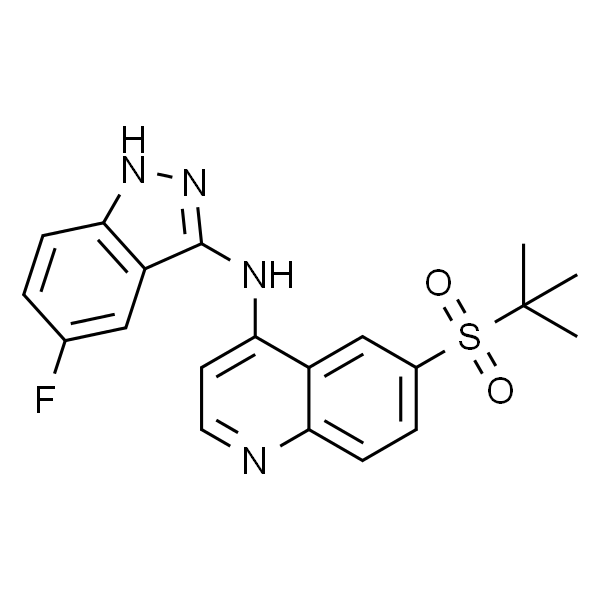 6-(叔丁基磺酰基)-N-(5-氟-1H-吲唑-3-基)喹啉-4-胺