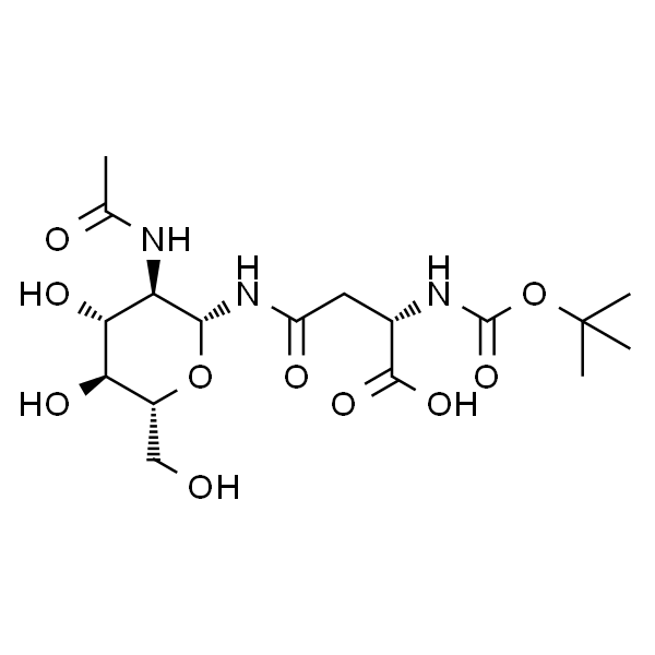 Nω-(2-乙酰氨基-2-脱氧-β-D-吡喃葡萄糖酰基)-Nα-(叔丁氧羰基)-L-天冬酰胺