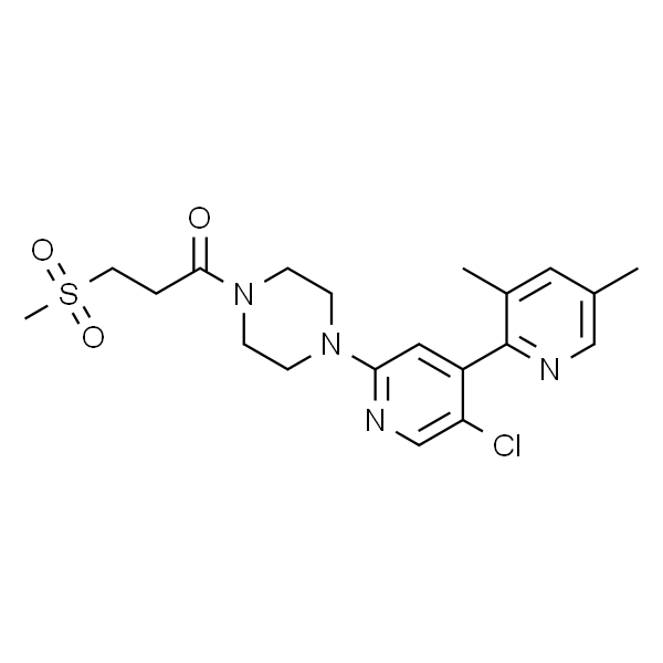 1-[4-(5'-氯-3,5-二甲基[2,4'-联吡啶]-2'-基)-1-哌嗪基]-3-(甲基磺酰基)-1-丙酮