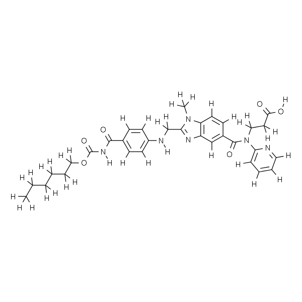 3-(2-((((4-((((己氧基氧基)羰基)氨基甲酰基)苯基)氨基)甲基)-1-甲基-N-(吡啶-2-基)-1H-苯并[d]咪唑-5-羧酰胺基)丙酸（达比加群酯杂质）