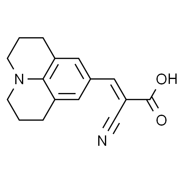 9-(2-羧基-2-氰基乙烯基)久洛啶