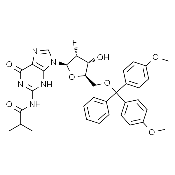 N-(9-((2R,3R,4R,5R)-5-)((双(4-甲氧基苯基)(苯基)甲氧基)甲基)-3-氟-4-羟基四氢呋喃-2-基)-6-氧代-6,9-二氢-1H-嘌呤-2-基)异丁酰胺