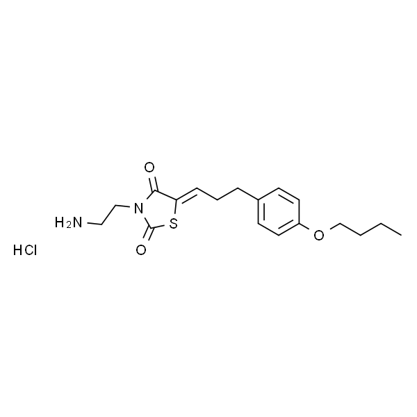 3-(2-氨基乙基)-5-[3-(4-丁氧基苯基)亚丙基]-2,4-噻唑烷二酮盐酸盐