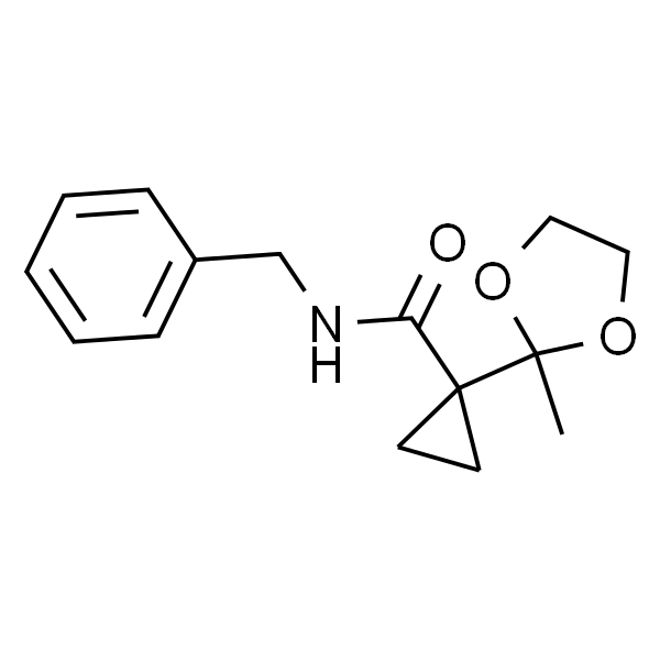 N-苄基-1-(2-甲基-1,3-二氧戊环-2-基)环丙烷-1-甲酰胺