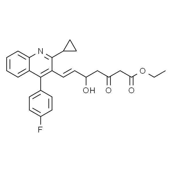 (E)-7-[2-环丙基-4-(4-氟苯)-3-喹啉基]-5-羟基-3-氧代-6-庚烯酸乙酯