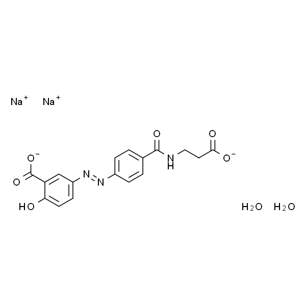 (E)-5-((4-((2-羧基乙基)氨甲酰基)苯基)二氮基)-2-羟基苯甲酸二钠盐二水合物