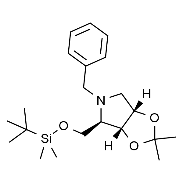 (3aR,4R,6aS)-5-benzyl-4-(((tert-butyldimethylsilyl)oxy)methyl)-2,2-dimethyltetrahydro-3aH-[1,3]dioxolo[4,5-c]pyrrole