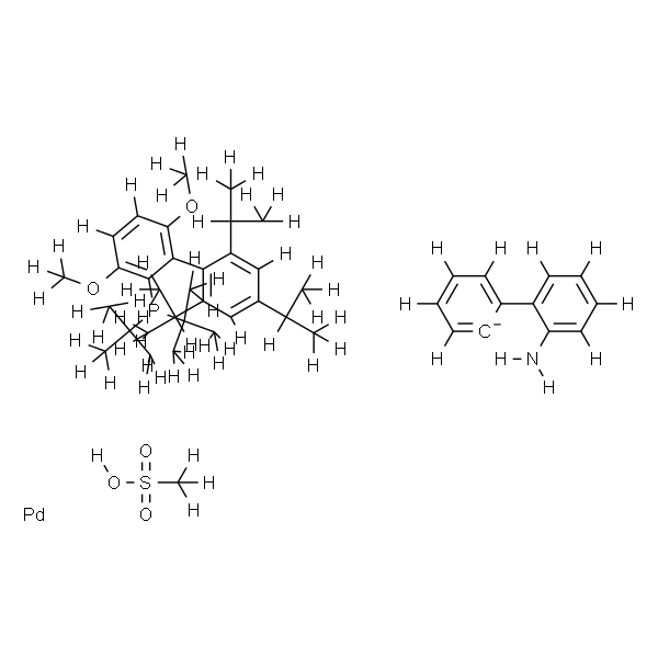 甲磺酸-2-(二叔丁基膦基)-3,6-二甲氧基-2',4',6'-三异丙基-1,1'-联苯(2-氨基-1,1'-联苯-2-基)钯(II)