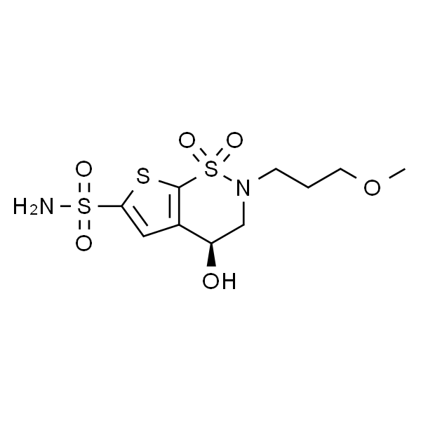 (S)-3,4-二氢-4-羟基-2-(3-甲氧丙基)-2H-噻吩并[3,2-e]-1,2-噻嗪-6-磺酰胺1,1-二氧化物