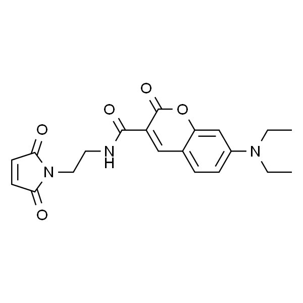 MDCC  [7-Diethylamino-3-[N-(2-maleimidoethyl)carbamoyl]coumarin]