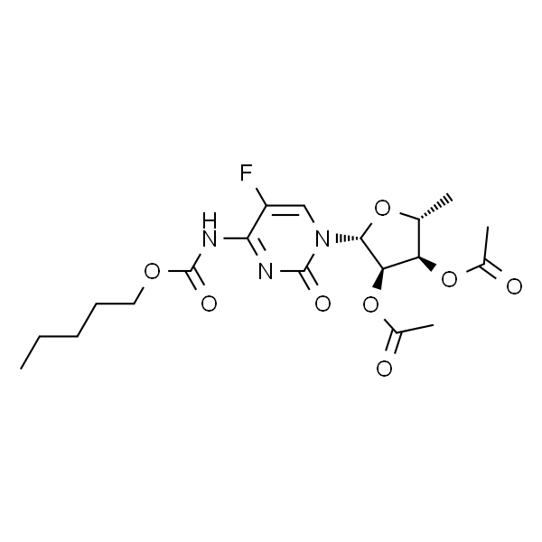 5'-脱氧-5-氟-N-[(戊氧基)羰基]胞苷2',3'-二乙酸酯